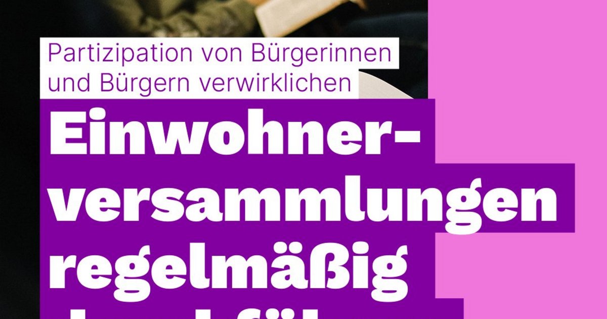 Partizipation von Bürgerinnen und Bürgern verwirklichen ...